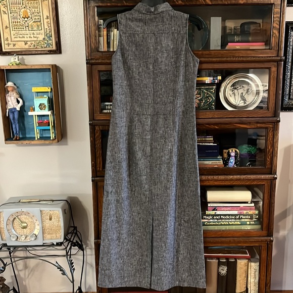 NWT Beautiful Hemp Brown Sleeveless Shirtdress - Picture 2 of 16